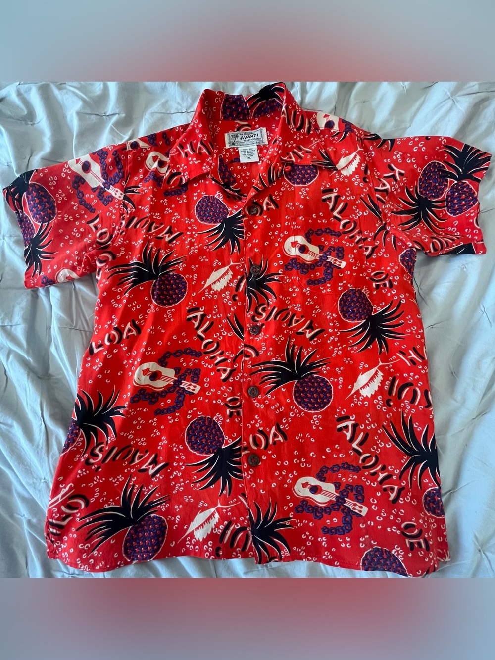 Avanti Hawaii Kids Silk Hawaiian Shirt XL